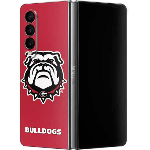 University of Georgia Bulldogs Logo Galaxy Z Fold4 5G Skin